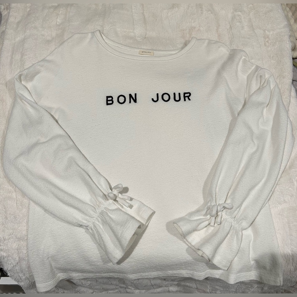 Bon Jour long sleeve top